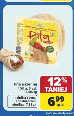 Pita pszenna Mastermacher promocja w Carrefour Market