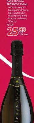 Wino Casa Pecunia Prosecco 750 ml promocja w Selgros