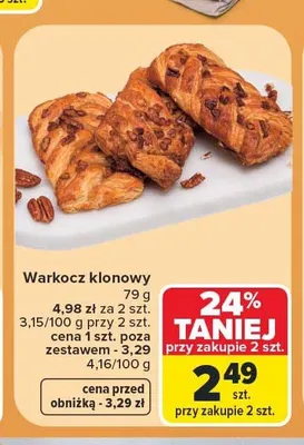 Warkocz klonowy promocja w Carrefour Market