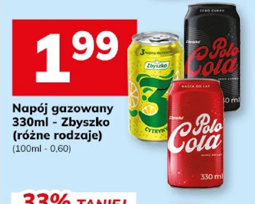 Napój gazowany Zbyszko promocja w Hitpol