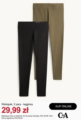 Legginsy C&A 2-pak promocja w C&A