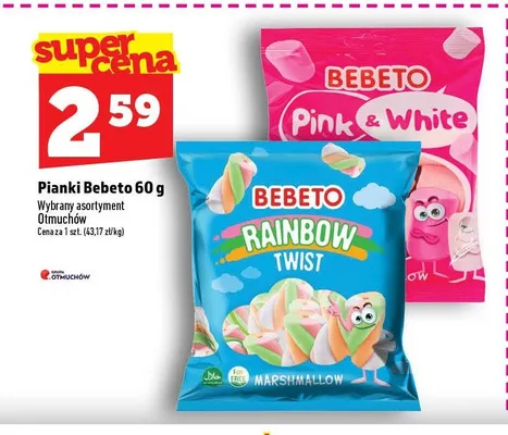 Pianki Bebeto Pink & White promocja w TOPAZ