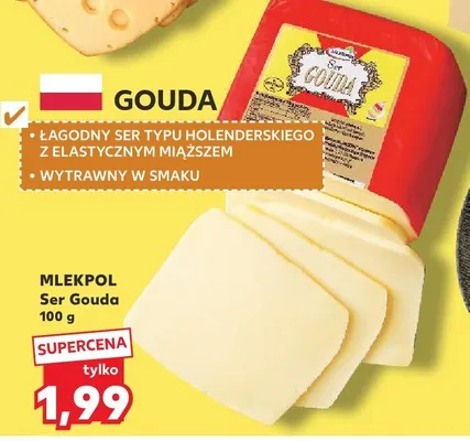 Ser Gouda Mlekpol promocja w Kaufland