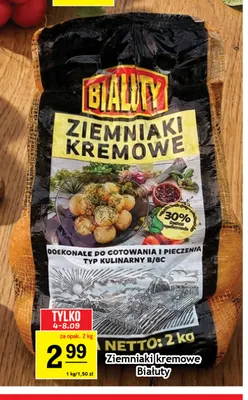Ziemniaki kremowe Białuty promocja w Gram Market
