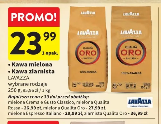 Kawa mielona Lavazza Crema e Gusto Classico promocja w Intermarche