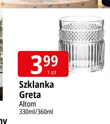 Szklanka Greta Altom 330 ml/360 ml promocja w Leclerc