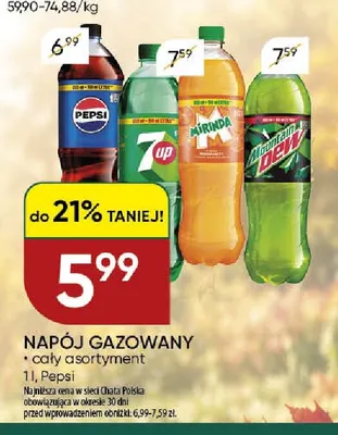 Napój gazowany Pepsi promocja w Chata Polska