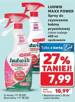 Maxx Power spray do czyszczenia kabiny prysznicowej różne rodzaje promocja w Kaufland