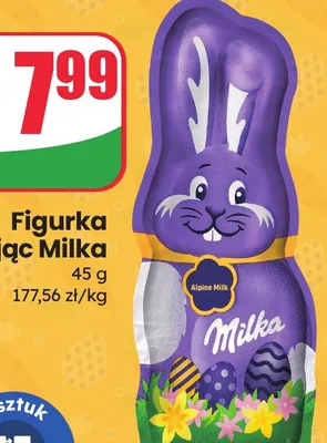 Figurka czekoladowa zając promocja w Dino