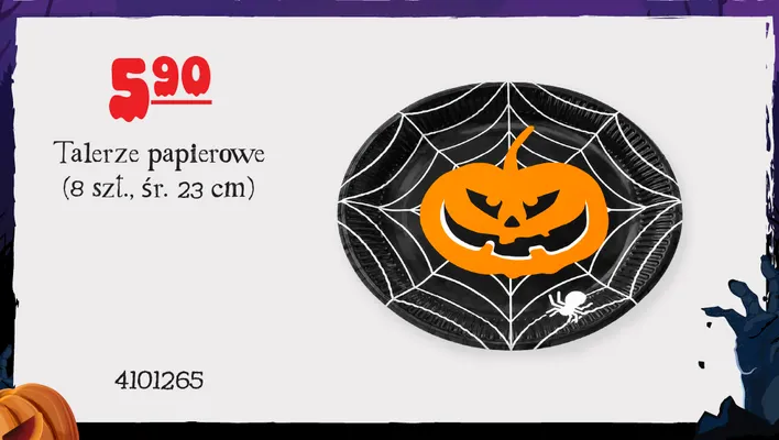 Talerze papierowe 23 cm promocja w MR. DIY
