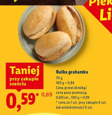 Bułka grahamka promocja w Lidl