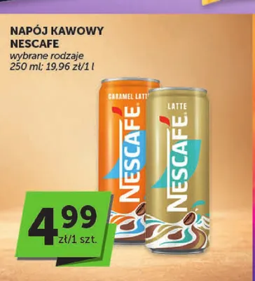 Kawa rozpuszczalna Napój kawowy Nescafe Latte promocja w ABC