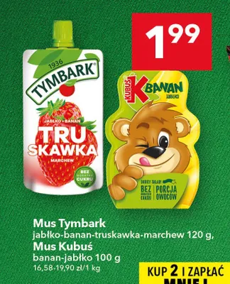 Mus banan-jabłko Kubuś promocja w LEWIATAN