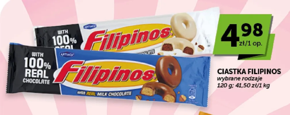 Ciastka w mlecznej czekoladzie Filipinos promocja w ABC