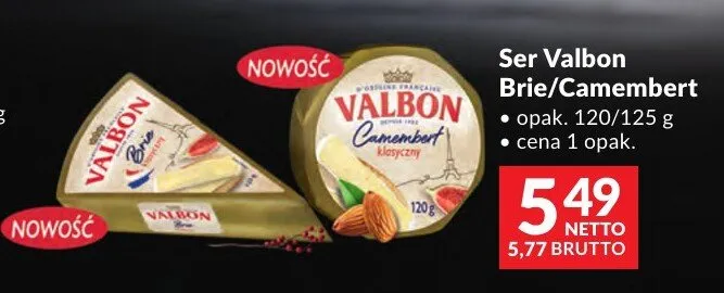 Ser Valbon Brie/Camembert promocja w Makro