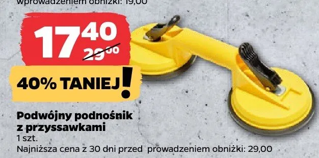 Podwójny podnośnik z przyssawkami Techliner promocja w Netto