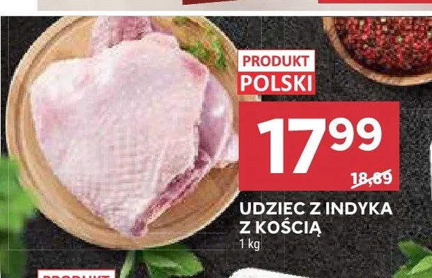 Udziec z indyka z kością promocja w Stokrotka