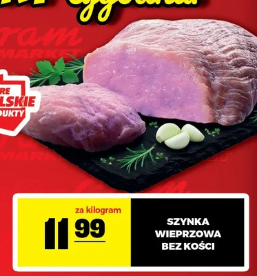 Szynka wieprzowa bez kości promocja w Gram Market