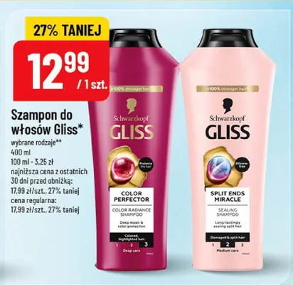 Szampon do włosów Schwarzkopf Gliss Color Perfector promocja w POLOmarket