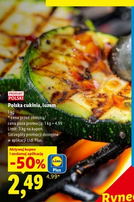 Cukinia polska luzem promocja w Lidl