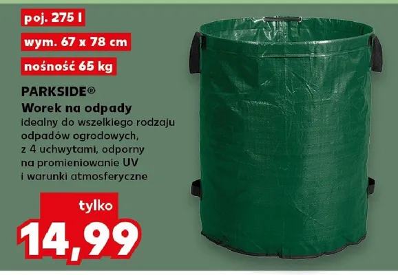 Worek na odpady  promocja w Kaufland
