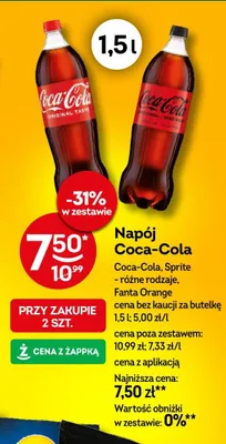 Napój Coca-Cola promocja w Żabka