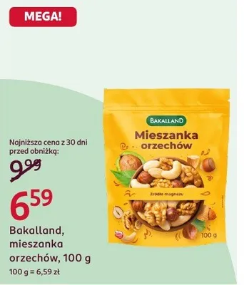 Mieszanka orzechów Bakalland promocja w Rossmann