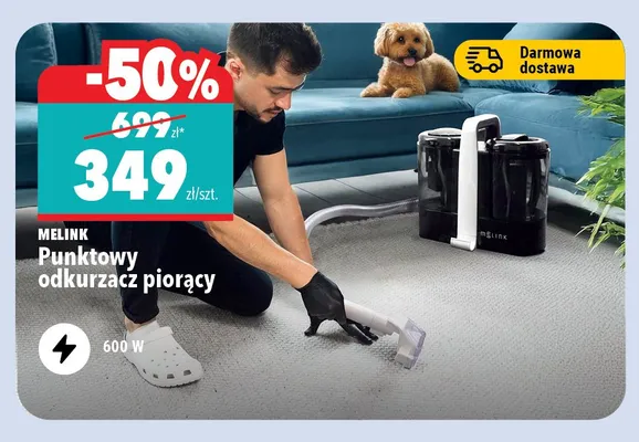 Punktowy odkurzacz piorący Melink promocja w Biedronka Home