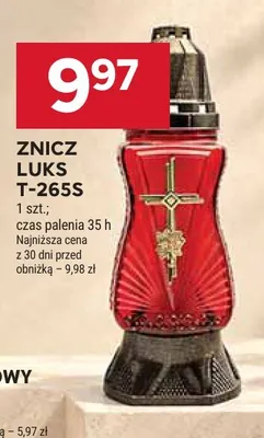 Znicz Luks T-265S promocja w Stokrotka