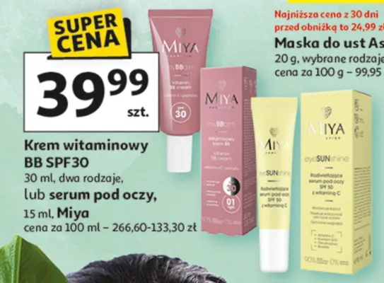 Krem witaminowy BB SPF 30 lub serum pod oczy promocja w Auchan