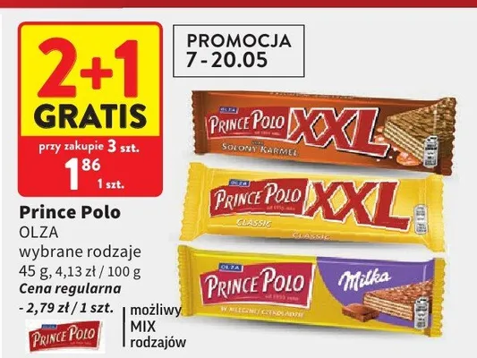 Baton Prince Polo XXL Olza wybrane rodzaje promocja w Intermarche