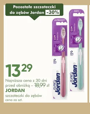 Szczoteczka do zębów Jordan Clinic Gum Protector Ultrasoft promocja w Super-Pharm