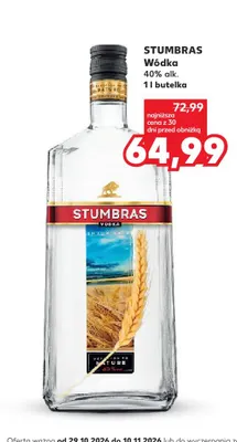 Wódka Stumbras 40% promocja w Kaufland