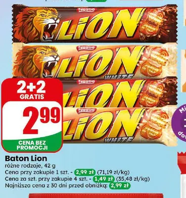 Baton Lion promocja w Dino