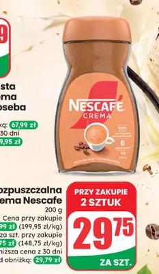 Kawa rozpuszczalna Crema Nescafe promocja w Dino