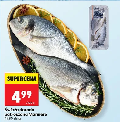 Świeża dorada patroszona promocja w Biedronka