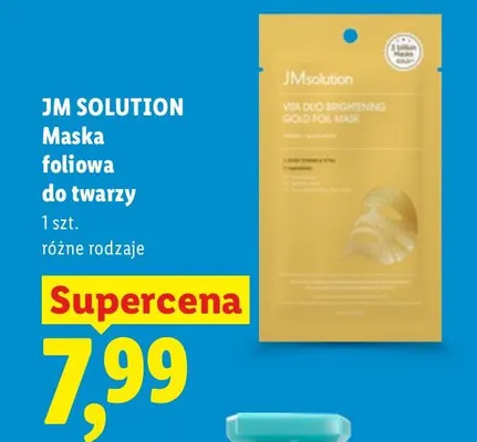 Maska foliowa do twarzy JM Solution promocja w Lidl