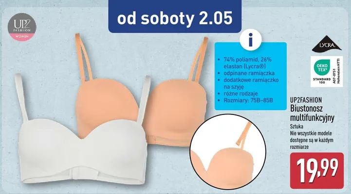 Biustonosz multifunkcyjny promocja w Aldi