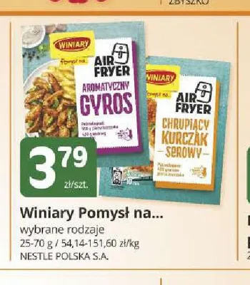Winiary Pomysł na... Air Fryer Chrupiący Kurczak Serowy promocja w Marketvita