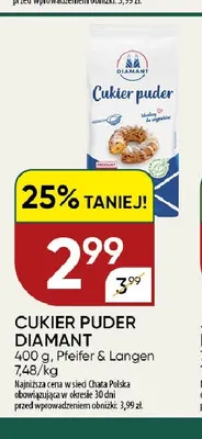 Cukier puder Diamant promocja w Chata Polska