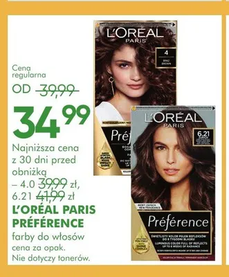 Farba do włosów L'Oréal Paris Préférence 6,21 promocja w Super-Pharm