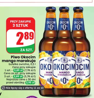 Piwo bezalkoholowe Okocim mango marakuja promocja w Dino