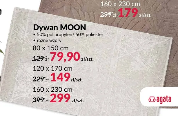 Dywan Moon 120x170 cm promocja w Salony Agata