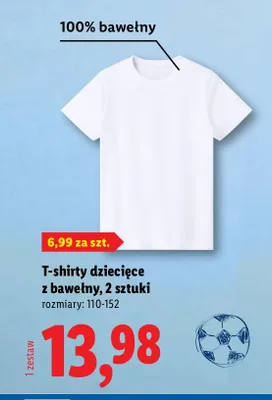 T-shirty dziecięce z bawełny promocja w Lidl