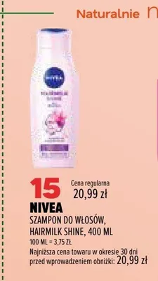 Szampon do włosów Nivea Hairmilk Shine promocja w Drogerie Natura