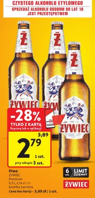 Piwo Premium promocja w Intermarche