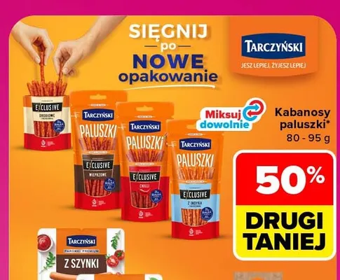 Kabanosy paluszki Tarczyński promocja w Carrefour Market