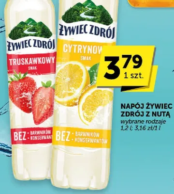 Napój Żywiec Zdrój truskawkowy smak promocja w Euro Sklep