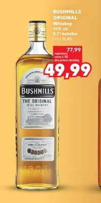 Whiskey Bushmills Original promocja w Kaufland