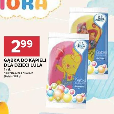 Gąbka do kąpieli dla dzieci Lula promocja w Stokrotka